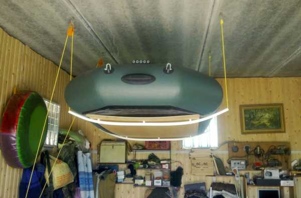 Хранение резиновой лодки в гараже